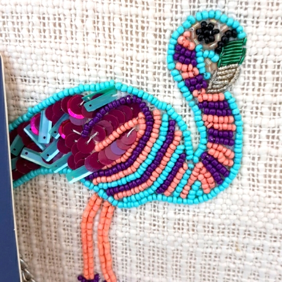 NWT ASMARA CROSSBODY/CLUTCH BEADED BAG - Picture 4 of 13